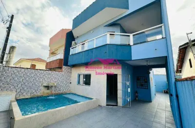 Sobrado com 4 dormitórios à venda, 120 m² por r$ 479.900 - agenor de campos - mongaguá/sp