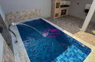 Casa lado praia com acabamento impecável na cidade de mongaguá