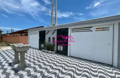 Casa nova com 02 quartos com acabamento impecavel na praia de itanhaém