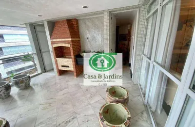 Apartamento alto padrão boqueirão / vila rica -  dormitórios, 4 garagens - santos