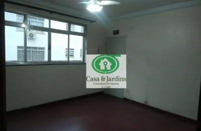 Apartamento  2 dormitórios à venda, 100 m² por r$ 450.000 - boqueirão - santos/sp