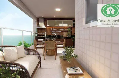 Apartamento com 3 dormitórios à venda, 148 m² por r$ 1.846.856,00 - canto do forte - praia grande/sp