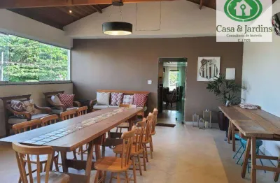 Maravilhosa! casa sobreposta. 3 dormitórios, 02 suítes e espaço gourmet. aparecida. santos/sp