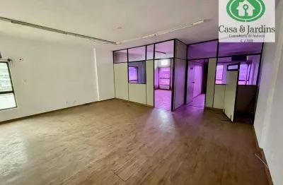 Conjunto de salas, 86 m² - venda por r$ 400.000 ou aluguel por r$ 3.133/mês - vila matias - santos/sp