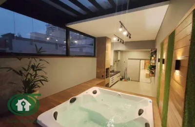 Cobertura com 3 dormitórios à venda, 191 m² por r$ 1.849.000,00 - pompéia - santos/sp