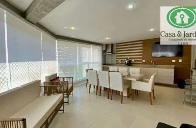 Apartamento com 3 dormitórios à venda, 135 m² por r$ 1.600.000,00 - centro - guarujá/sp