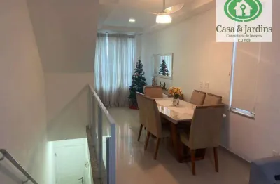 Casa luxuosa em village residencial - 3 dormitorios (suite.) - marapé - santos