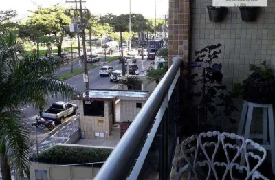 Frente ao mar na pompeia! apartamento 4 dormitorios, 2 suites, 2 garagens (203 m2 área útil) - santos/sp