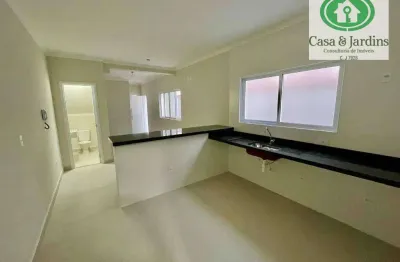 Excelente casa sobreposta térrea – 3 suítes – nova - à venda -marapé - santos sp