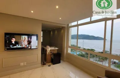 Incrivel apartamento de dois dormitorio  com vista deslumbrante do mar,  na  praia da aparecida proximo da ponta da praia e embaresanto