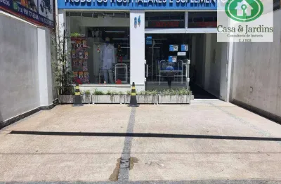 Aluga ou vende loja, 217 m² - canal 2  em frete a beneficência - santos/sp