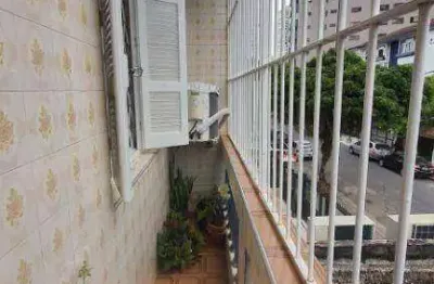 Apartamento 2 dormitorios + wc empregada - boqueirão - santos