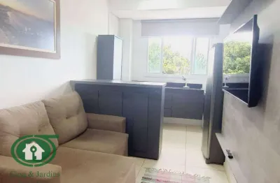 Apartamento de 1 dormitório finamente mobiliado em santos - px. av. conselheiro nébias