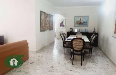 Amplo apartamento 3 dormitórios (suíte) + dep. empregada, 2 vagas garagens, no canal 2, px. praias pompeia e gonzaga.- santos/sp