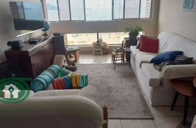 Apartamento vista mar com 2 dormitórios à venda, 100 m²  - pompéia - santos/sp