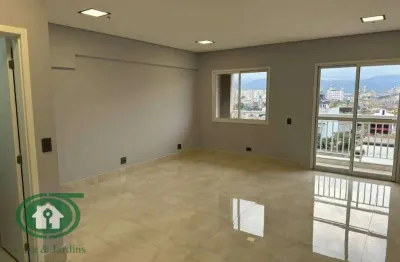 Sala para alugar, 48 m² por r$ 2.300,00/mês - vila matias - santos/sp