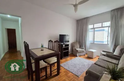 Embaré frete a praia - apartamento mobiliado - 01 dormitorio + wc empregada - santos