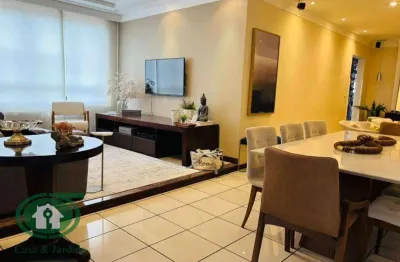 Apartamento mobiliado 3 dormitórios à venda, 146 m² - embaré - santos/sp