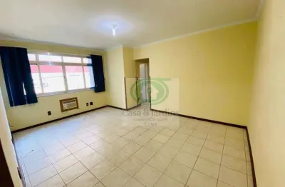 Apartamento amplo e arejado, 2 dormitórios + quarto e wc empregada. - gonzaga - santos