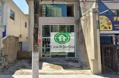 Ponto comercial com 3 salas para alugar na Rua Euclides da Cunha, 204, Pompéia, Santos