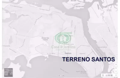 Terreno à venda, 1365 m² por r$ 9.600.000,00 - josé menino - santos/sp