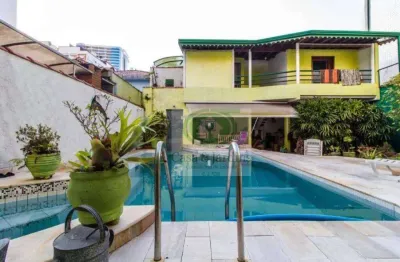 Maravilhosa casa com 3 dormitórios à venda, 240 m²  - aparecida proximo da ponta da praia e shopping .  santos/sp