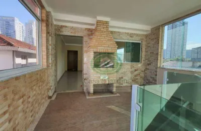 Magnifico sobrado triplex (novo) c/ elevador - pompeia - santos