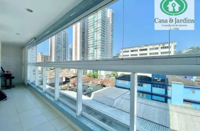 Pompéia - apartamento com 2 dormitórios à venda, 87 m² por r$ 1.000.000 - santos/sp