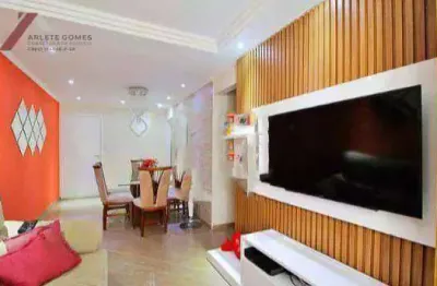 Apartamento com 2 dormitórios à venda, 64 m² por r$ 290.000,00 - jardim utinga - santo andré/sp