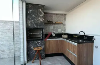 Cobertura com 2 dormitórios à venda, 112 m² por r$ 595.000,00 - vila assunção - santo andré/sp