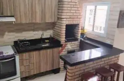Cobertura com 2 dormitórios à venda, 110 m² por r$ 585.000,00 - vila scarpelli - santo andré/sp