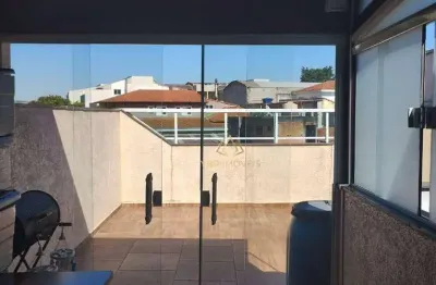Cobertura com 2 dormitórios à venda, 96 m² por r$ 390.000,00 - vila humaitá - santo andré/sp