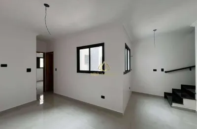Cobertura com 2 dormitórios à venda, 100 m² por r$ 430.000,00 - jardim silvana - santo andré/sp
