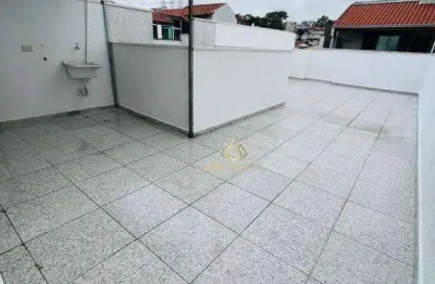 Cobertura com 2 dormitórios, 97 m² - venda por r$ 450.000,00 ou aluguel por r$ 2.817,00/mês - vila scarpelli - santo andré/sp