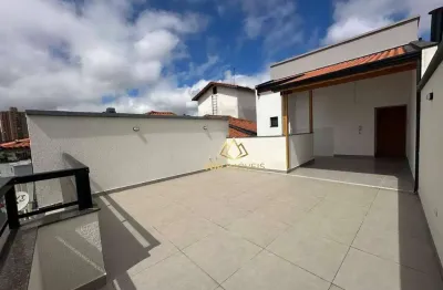 Cobertura com 2 dormitórios à venda, 110 m² por r$ 595.000,00 - vila guiomar - santo andré/sp