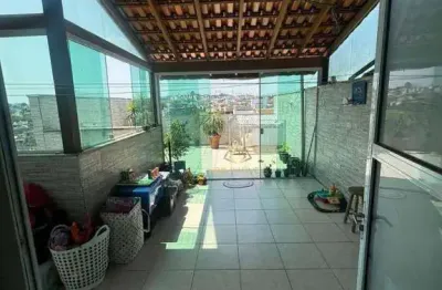 Cobertura com 2 dormitórios à venda, 98 m² por r$ 387.000,00 - jardim las vegas - santo andré/sp