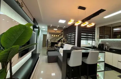 Cobertura com 2 dormitórios à venda, 82 m² por r$ 696.000,00 - jardim bela vista - santo andré/sp