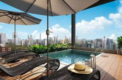 Apartamento com 1 dormitório à venda, 30 m² por r$ 439.900,00 - jardim - santo andré/sp