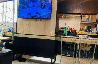 Apartamento cobertura com 2 dormitórios à venda por r$ 380.000 - vila palmares - santo andré/sp