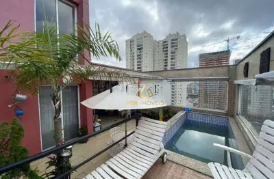 Cobertura com 4 dormitórios à venda, 467 m² por r$ 2.809.000,00 - jardim - santo andré/sp