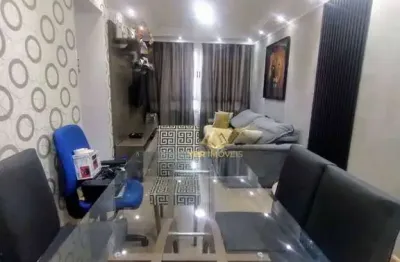 Apartamento com 3 dormitórios à venda, 64 m² por r$ 366.000 - jardim utinga - santo andré/sp