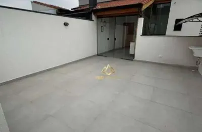 Cobertura com 2 dormitórios à venda, 90 m² por r$ 448.000,00 - vila são pedro - santo andré/sp