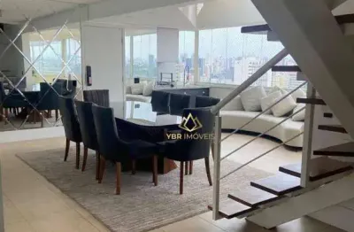 Cobertura com 3 dormitórios para alugar, 227 m² por r$ 12.775,00/mês - centro - santo andré/sp