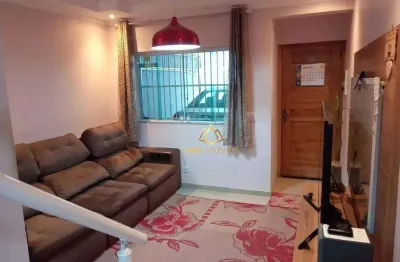 Sobrado com 3 dormitórios à venda, 120 m² por r$ 620.000 - parque oratório - santo andré/sp