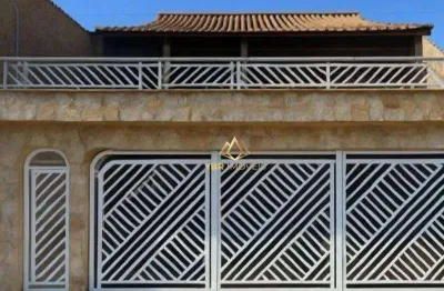 Sobrado com 3 dormitórios para alugar, 163 m² por r$ 3.550,00/mês - jardim campestre - são bernardo do campo/sp