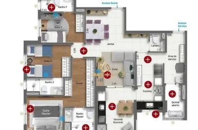 Apartamento com 3 dormitórios à venda, 110 m² por R$ 1.240.000 - Jardim do Mar - São Bernardo do Campo/SP
