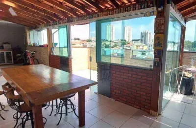 Cobertura com 2 dormitórios à venda, 108 m² por r$ 458.000,00 - vila curuçá - santo andré/sp
