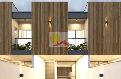 Sobrado geminado no iririú com 3 quartos para venda, 105 m²