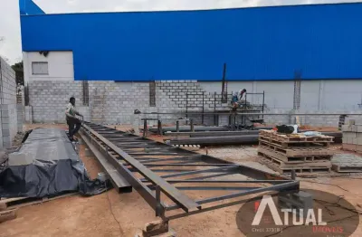 Galpão em construção para industrias terra preta mairiporã-sp