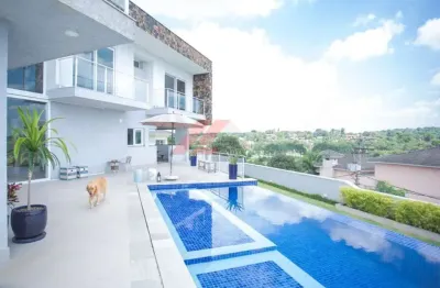 Luxuosa casa em condomínio à venda em cotia-sp, bairro são paulo ii, com 4 quartos, 3 suítes, 1 sala, 5 banheiros e 632m².
